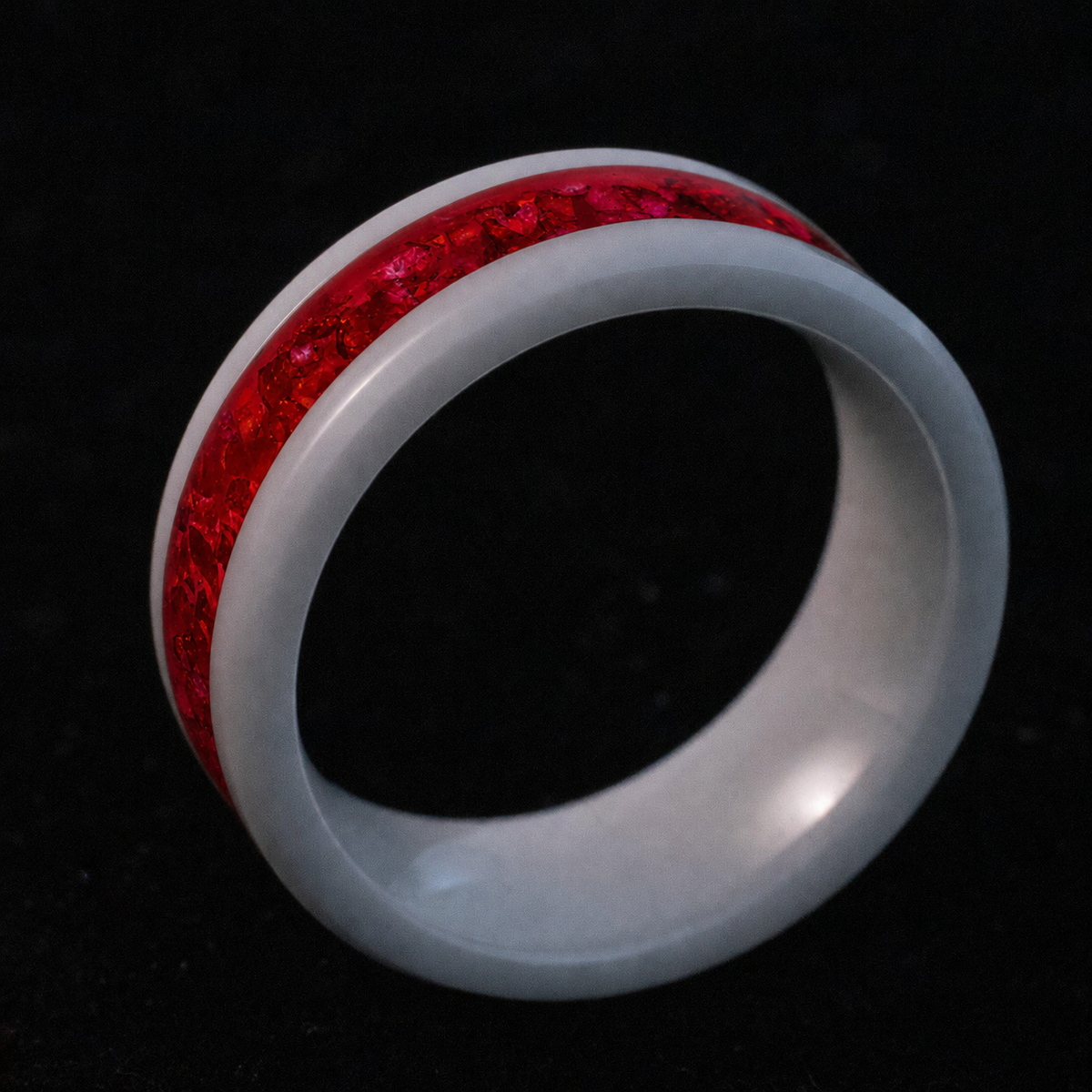 AfterBurner Fire Opal Glow Ring — handcrafted ring detail view 5