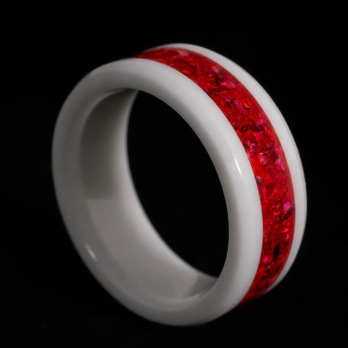 AfterBurner Fire Opal Glow Ring — handcrafted ring detail view 3