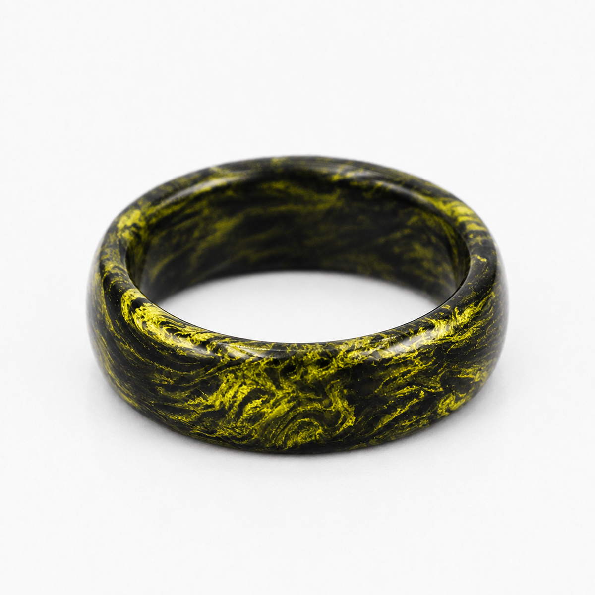 Carbon Storm — Volt Ring — handcrafted ring detail view 4