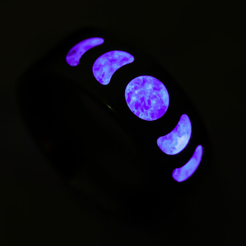 Moon Phase — Amethyst Ring — handcrafted ring detail view 5