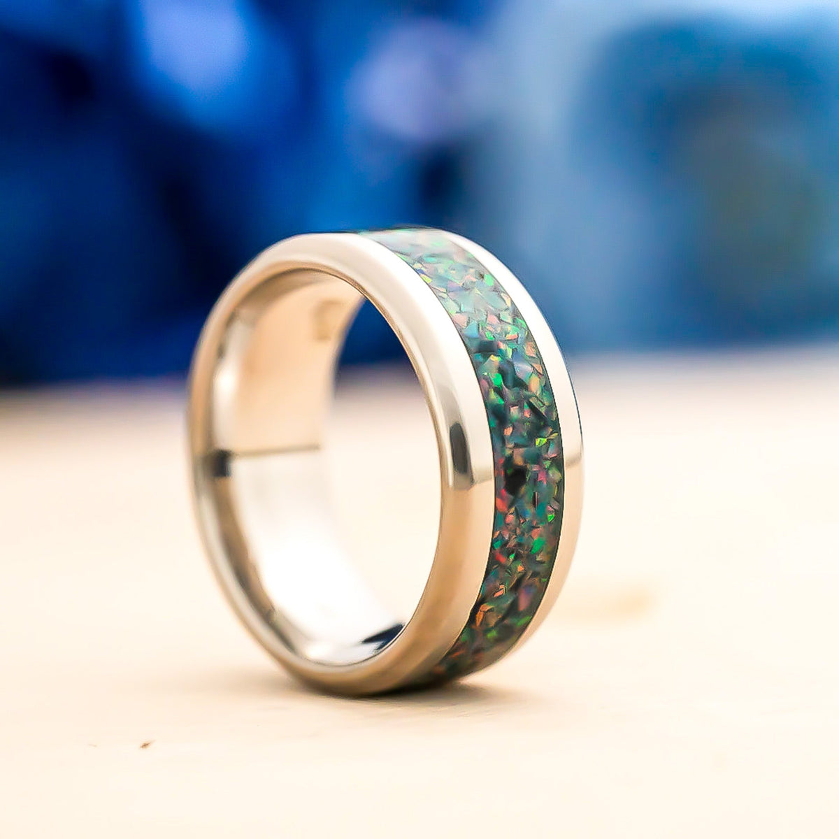 Witches Brew — Stainless Steel Ring — handcrafted ring detail view 4