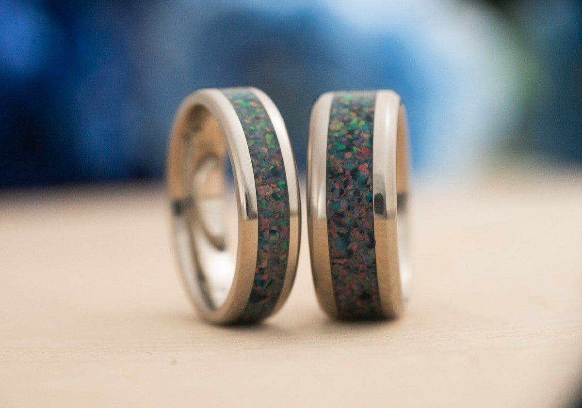 Witches Brew — Stainless Steel Ring — handcrafted ring detail view 5