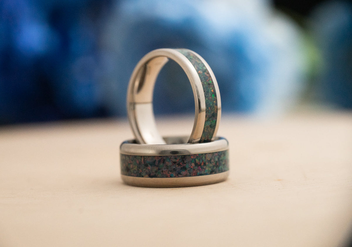 Witches Brew — Stainless Steel Ring — handcrafted ring detail view 7