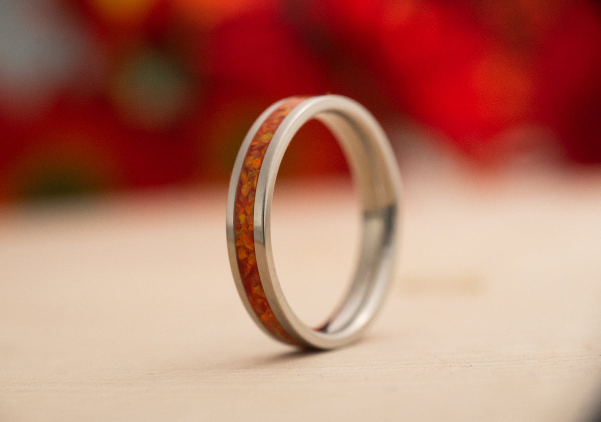 Ignition — Stainless Steel Ring — handcrafted ring detail view 10