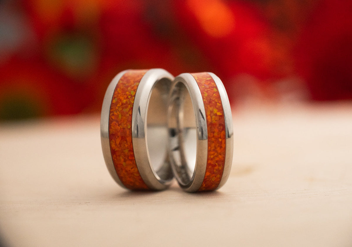 Ignition — Stainless Steel Ring — handcrafted ring detail view 12