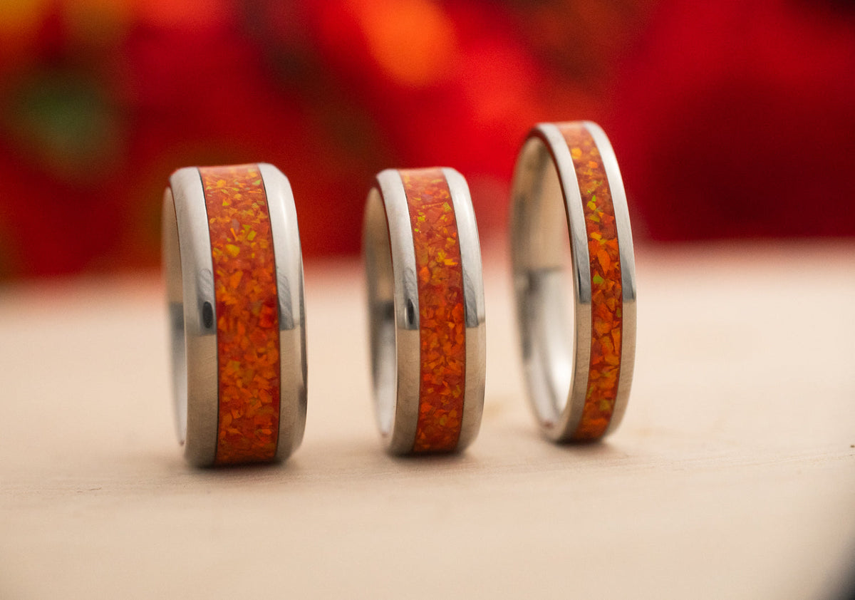 Ignition — Stainless Steel Ring — handcrafted ring detail view 6