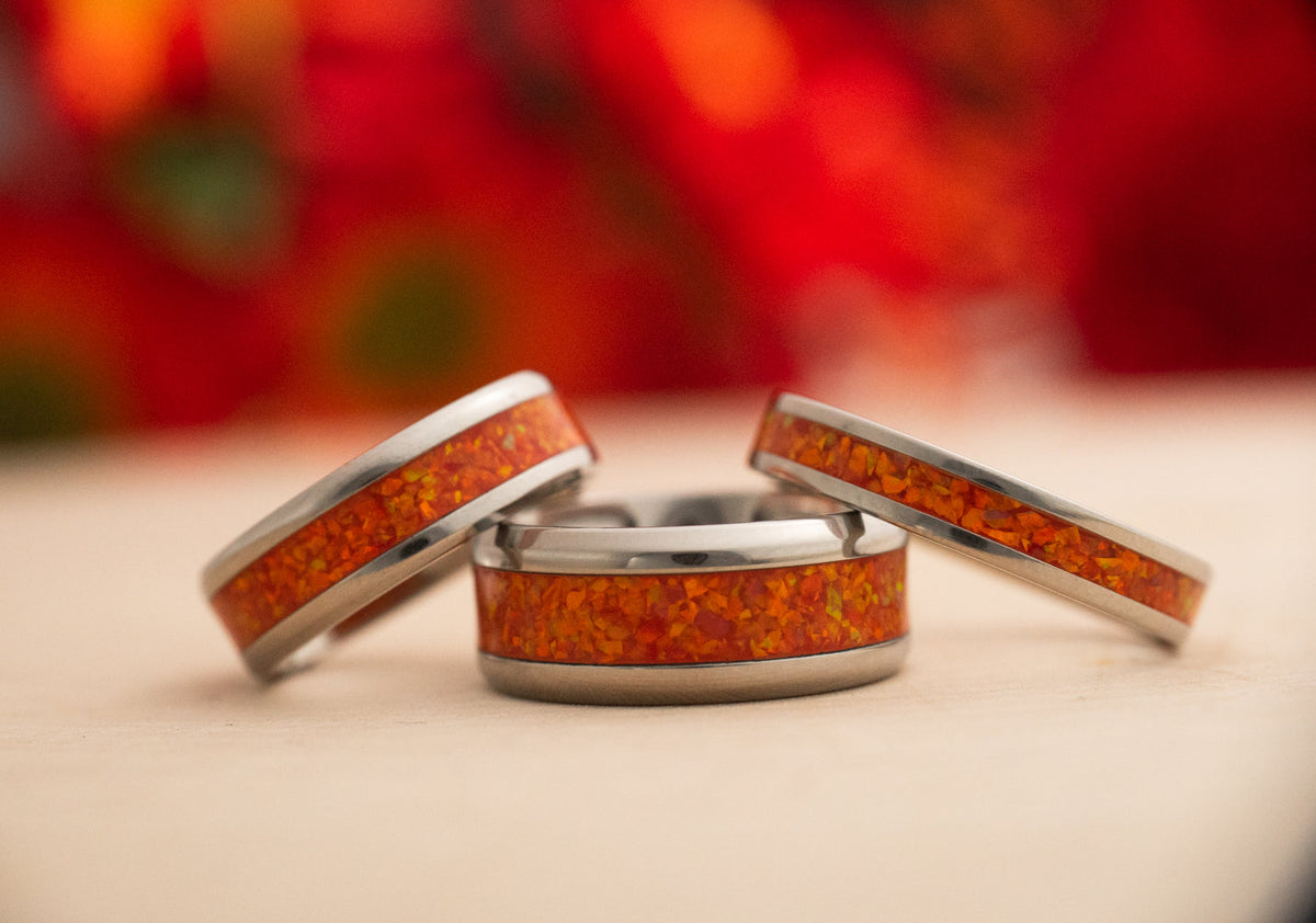 Ignition — Stainless Steel Ring — handcrafted ring detail view 5