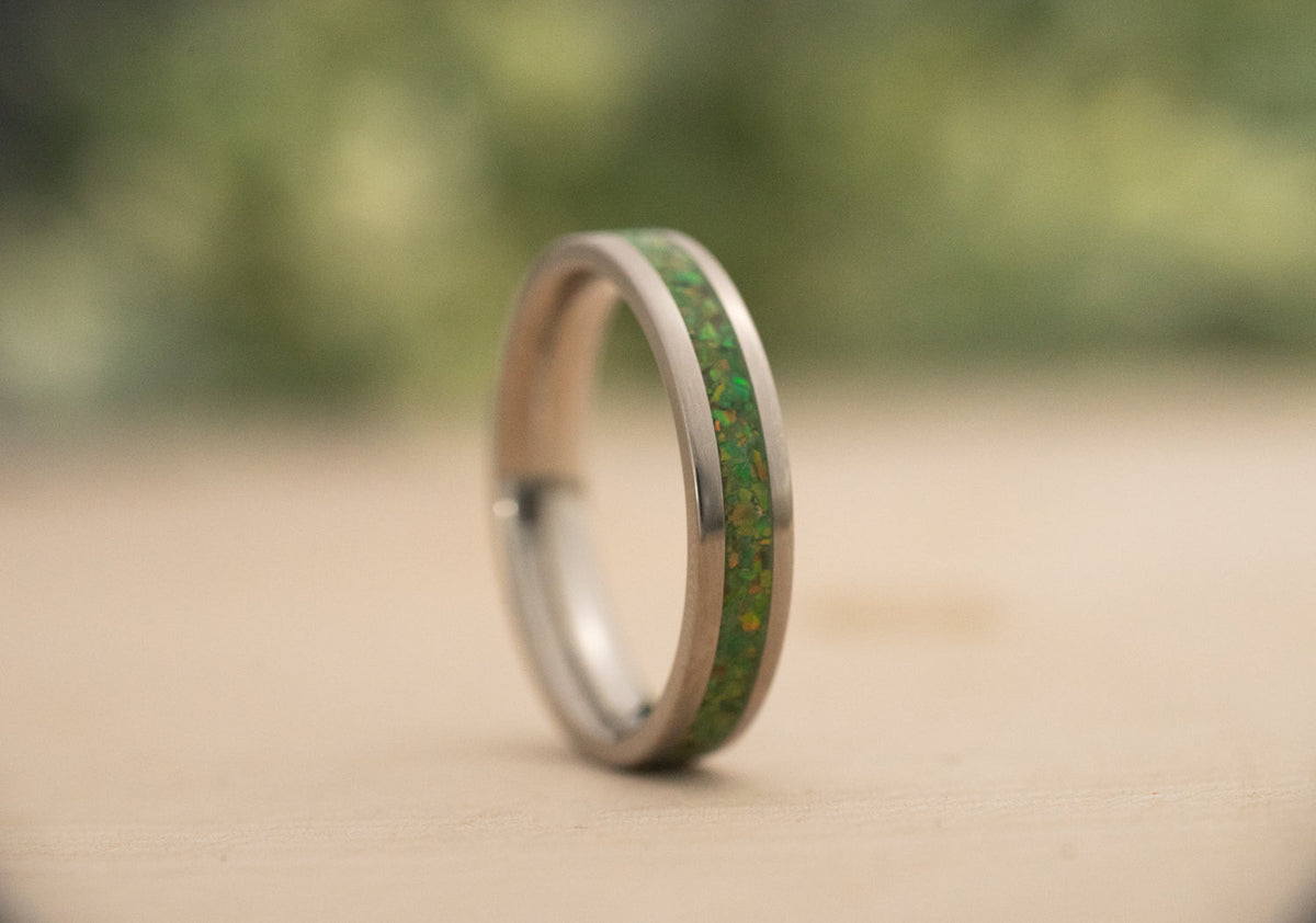 Sage — Stainless Steel Ring — handcrafted ring detail view 11