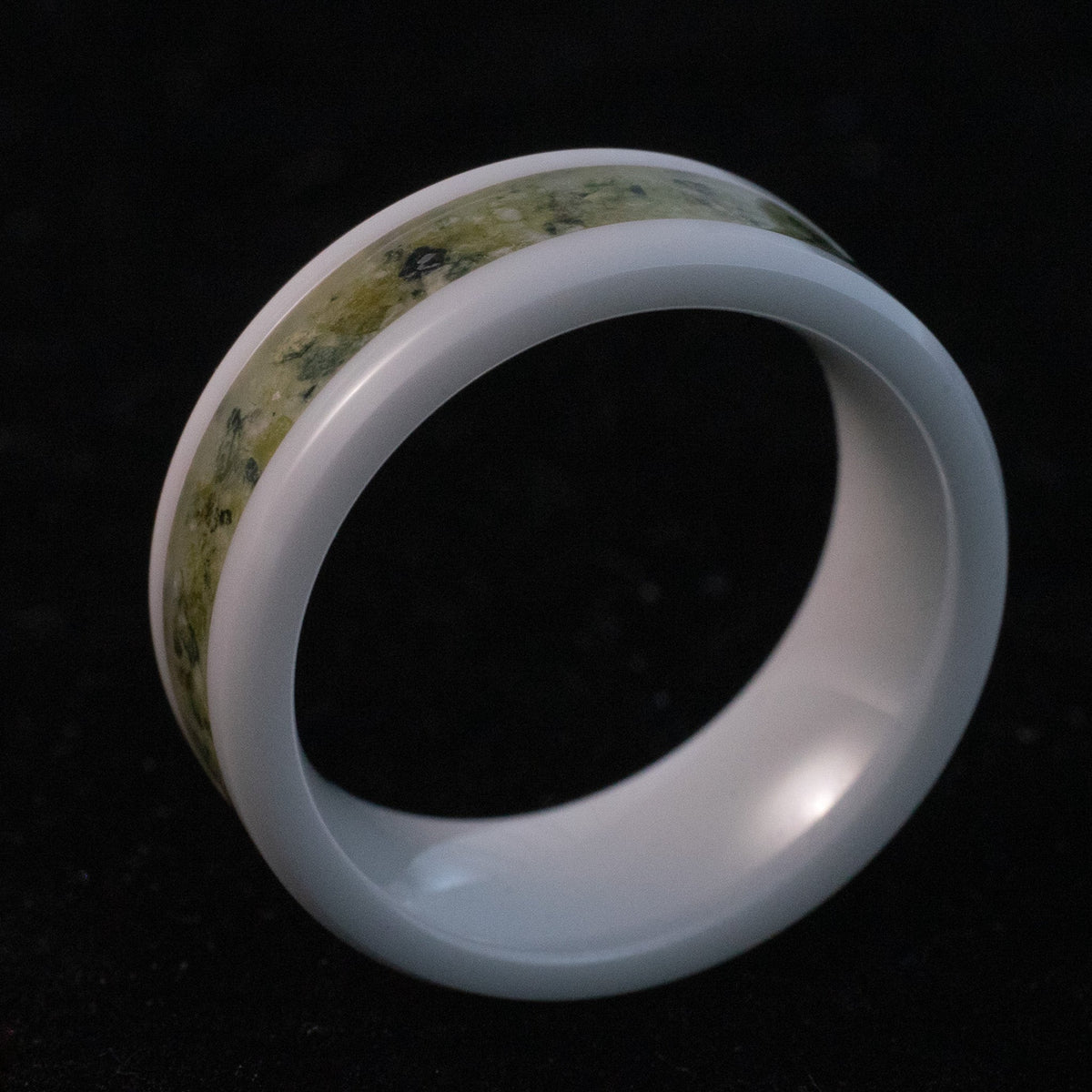 Jade AfterGlow Ring — handcrafted ring detail view 6