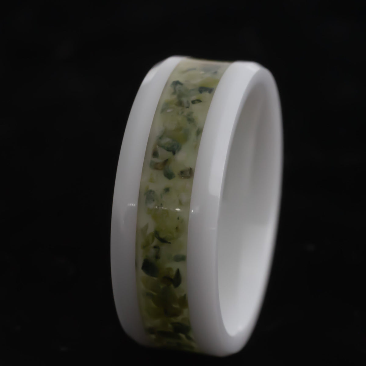 Jade AfterGlow Ring — handcrafted ring detail view 8