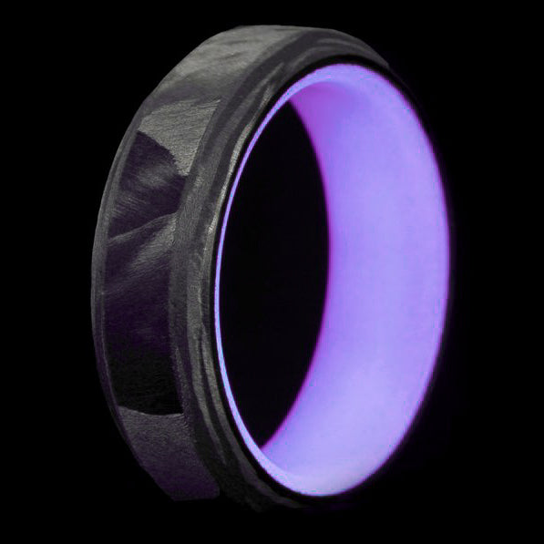 The F1 Carbon Fiber Lume Ring shown with color and design variations 8