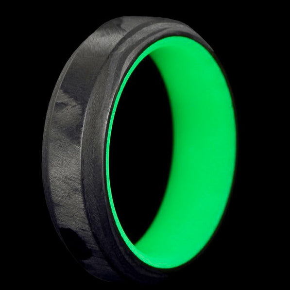 The F1 Carbon Fiber Lume Ring shown with color and design variations 6
