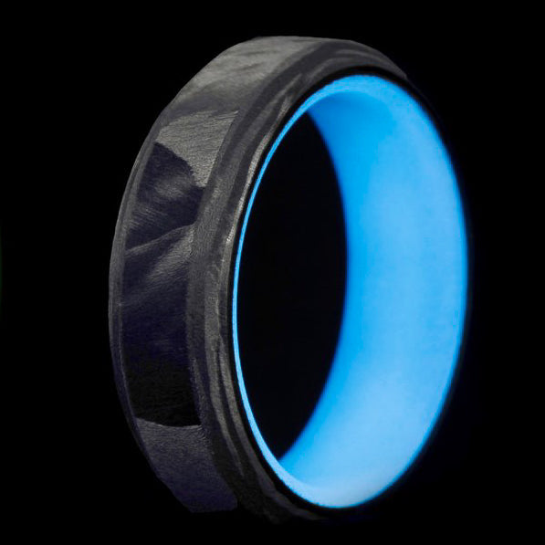 The F1 Carbon Fiber Lume Ring shown with color and design variations