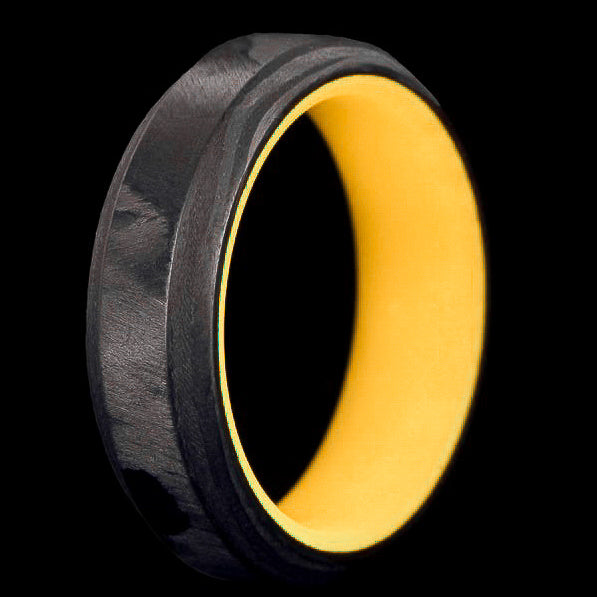 The F1 Carbon Fiber Lume Ring shown with color and design variations 5