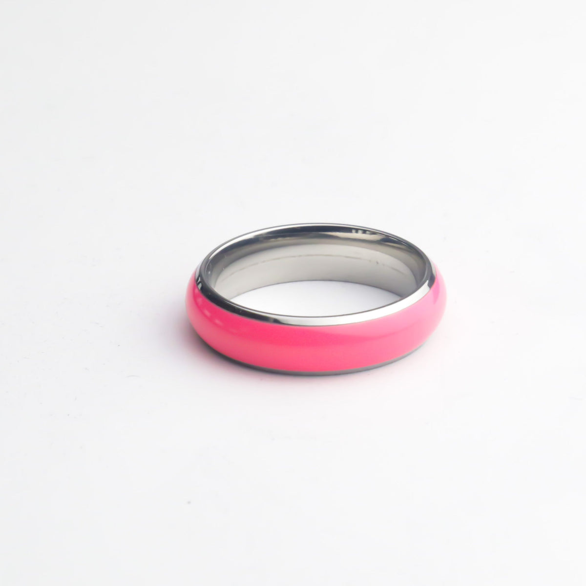 Lume Stacker Slim Glow Bands — handcrafted ring detail view 7