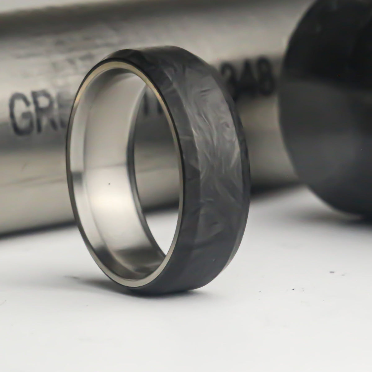 Titan Forge Limited Run Ring — handcrafted ring detail view 2