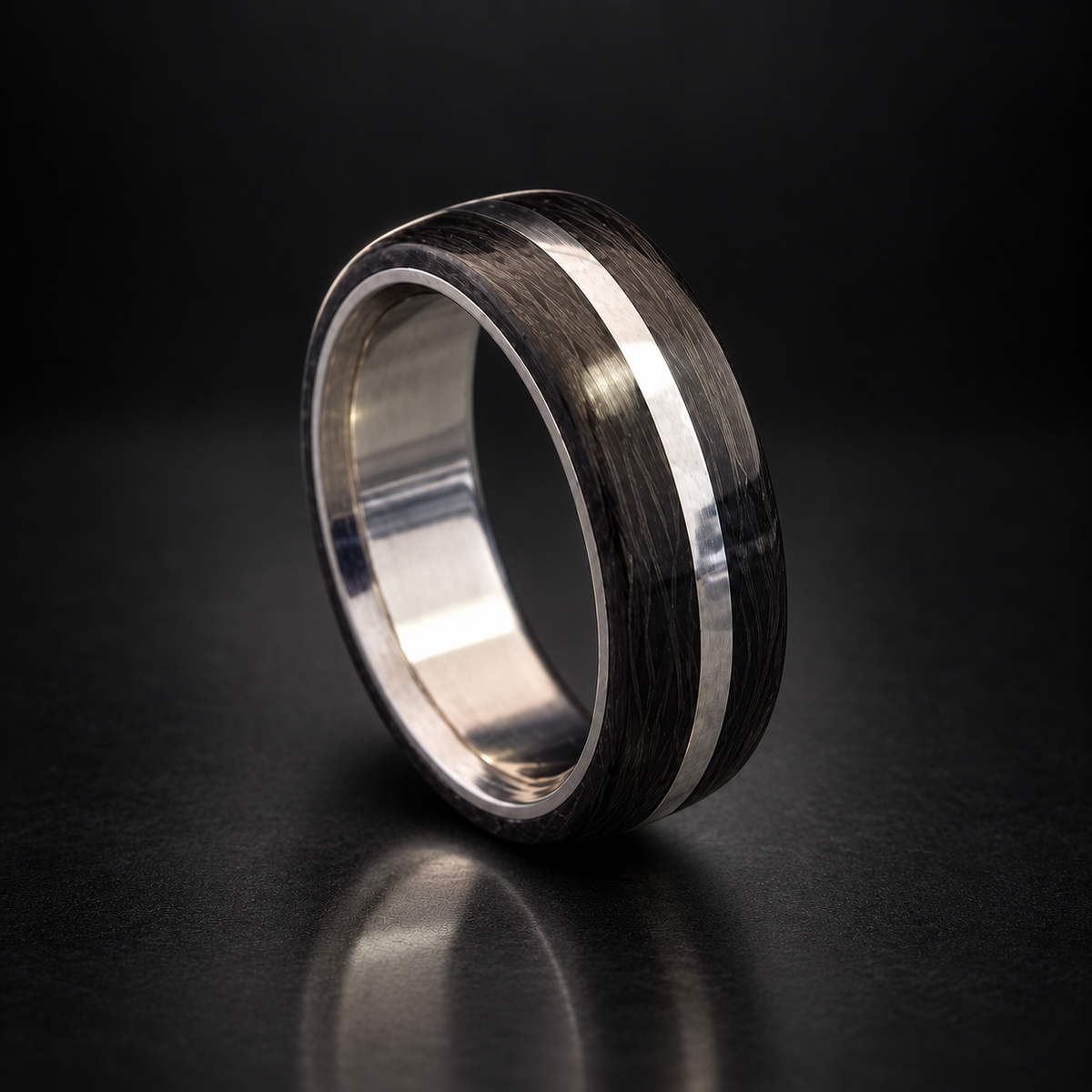 TITAN ORACLE | Carbon Fiber Titanium Ring — uniform collection hero image