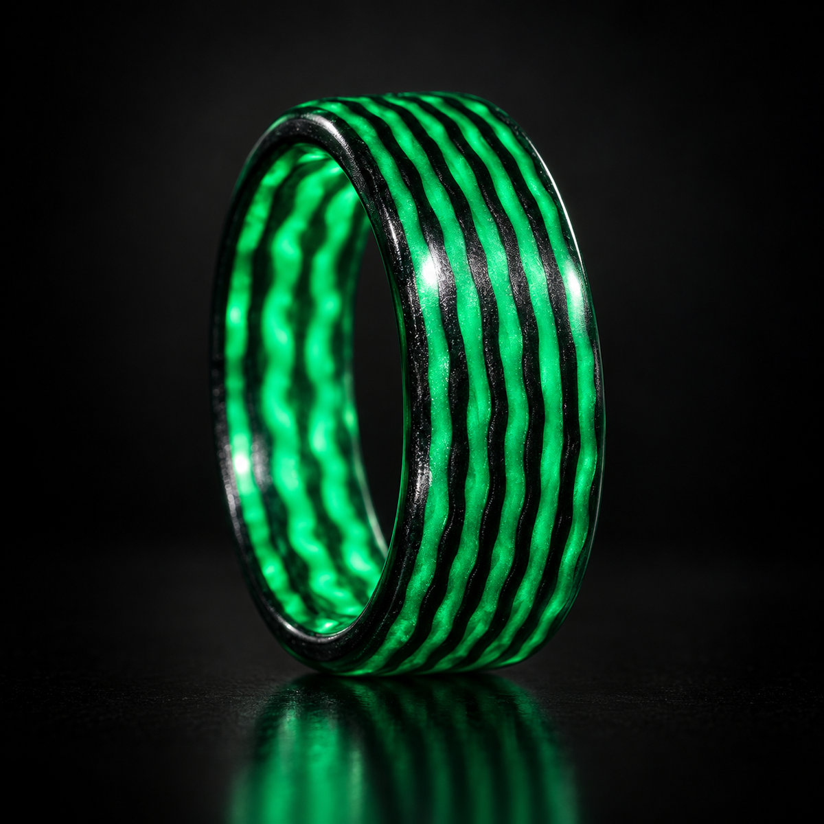 Matrix Green Carbon Fiber Ring — uniform collection hero image