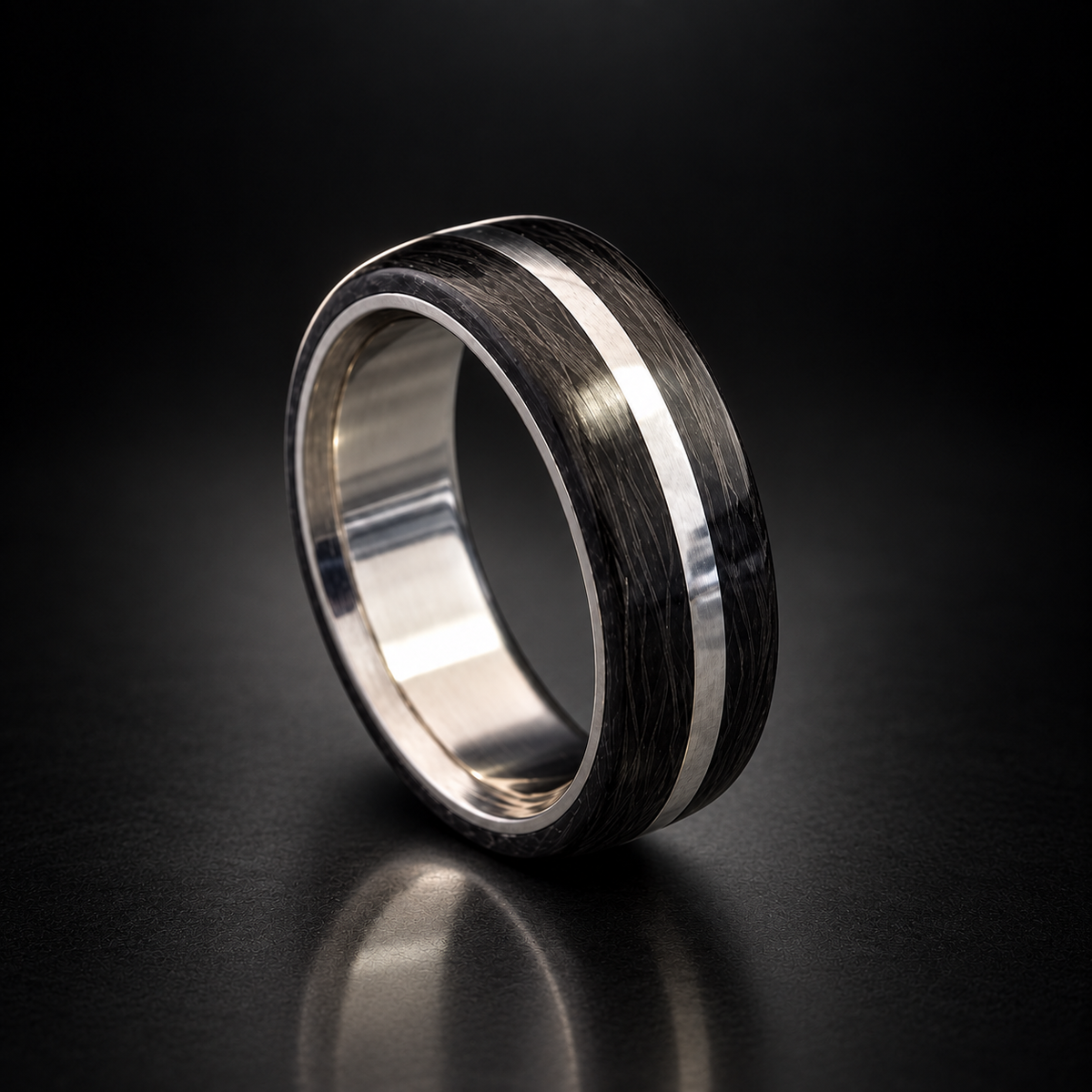 TITAN ORACLE | Carbon Fiber Titanium Ring — uniform collection hero image