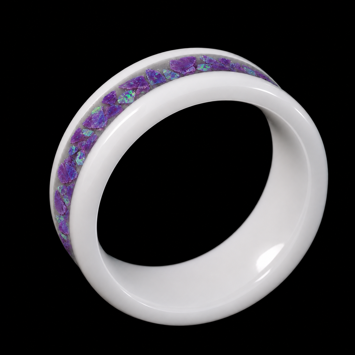 Ultra Violet — Purple Glow Ring — handcrafted ring detail view 6