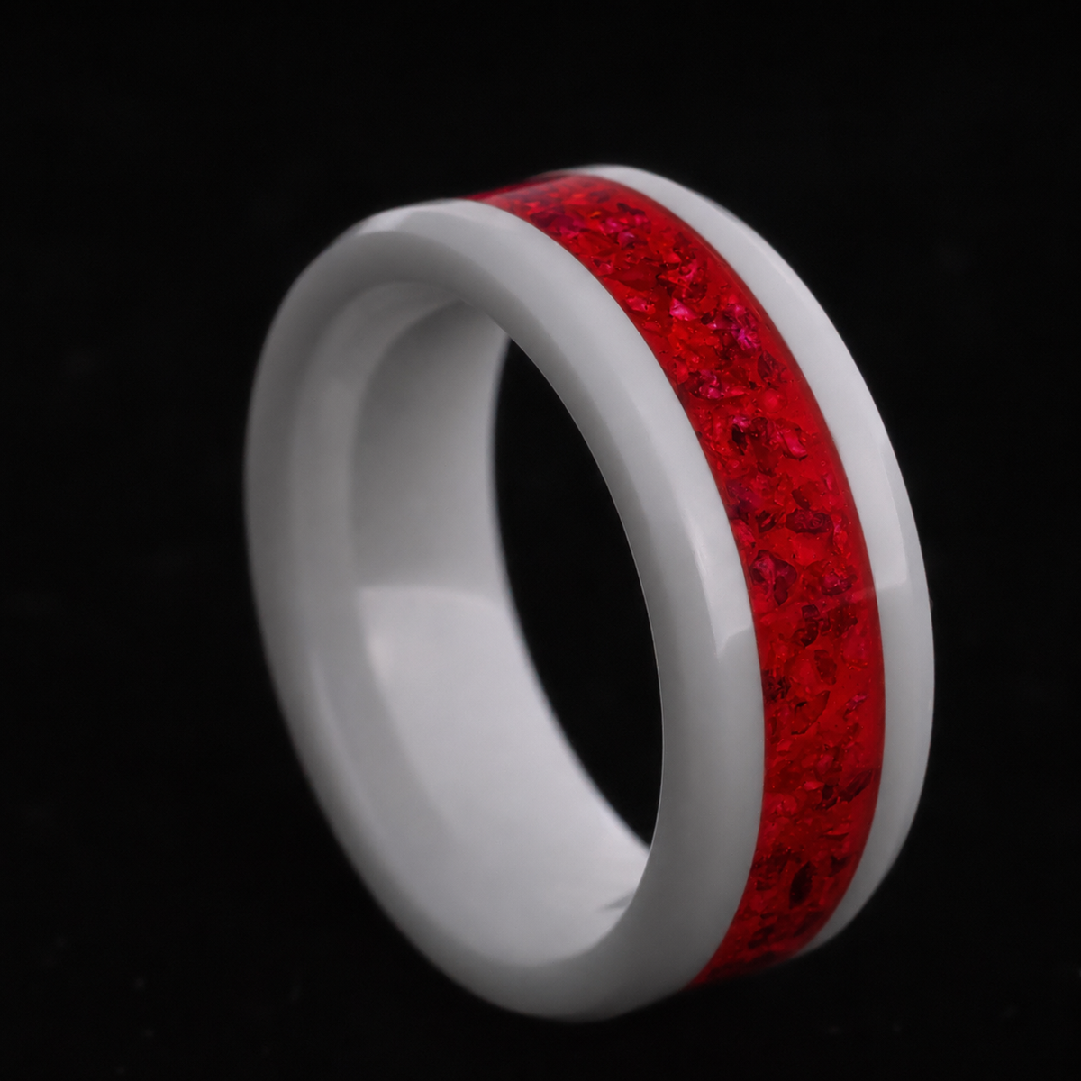 AfterBurner Fire Opal Glow Ring — handcrafted ring detail view 8