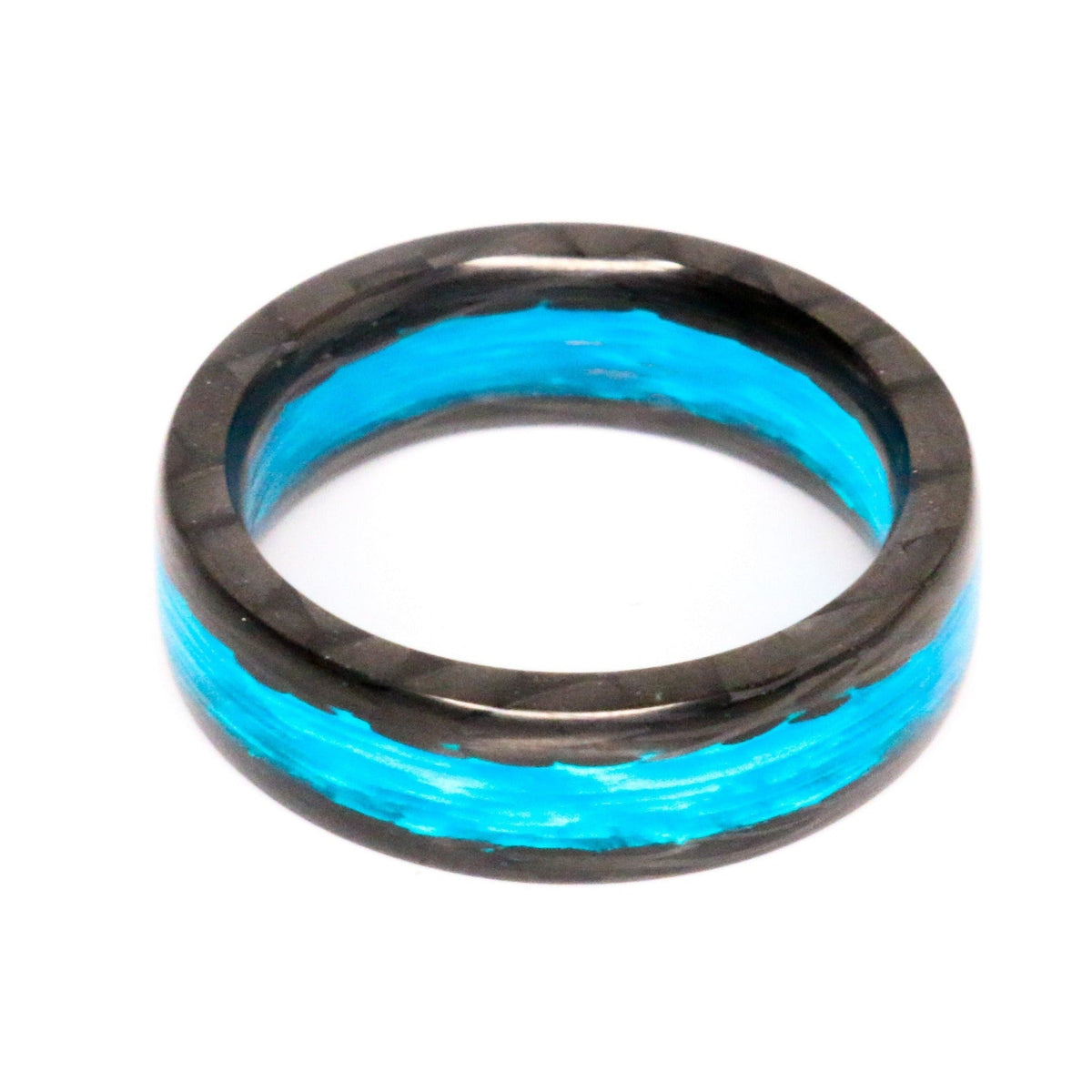 The Blue Water Apollo Carbon Fiber Ring – product view 4