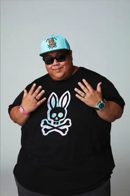 Sunny, leader of Black Media Presents, wearing BLACK LUME jewelry